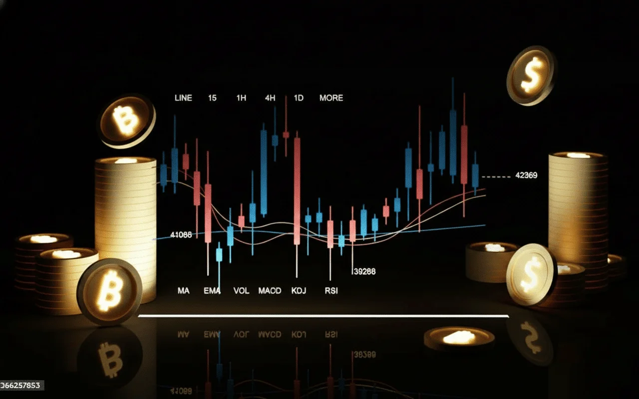 Cryptocurrency trading chart with professional crypto signals.